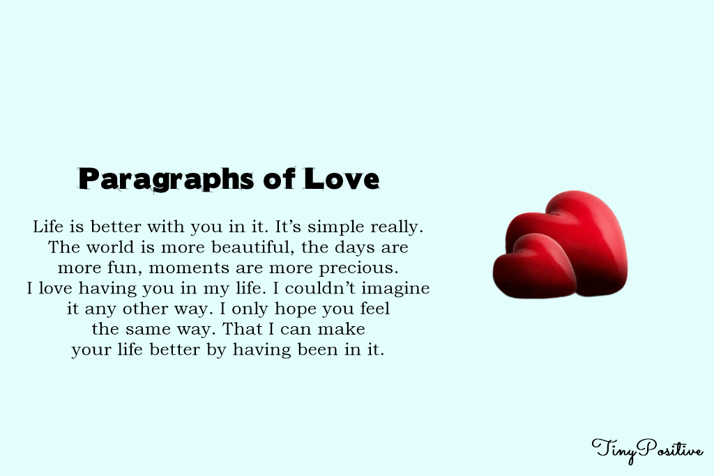 Short paragraph about love
