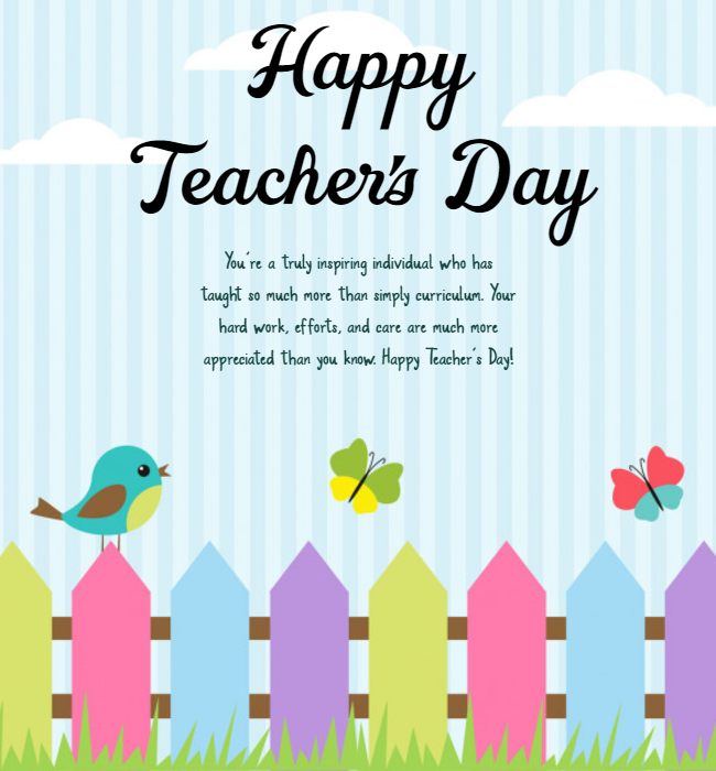 heartiest wishes to you dear on teachers day