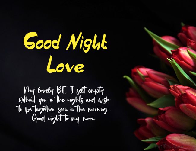 Sweet goodnight message for boyfriend