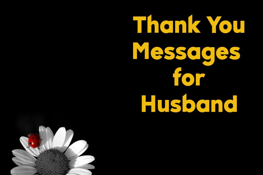 Best Thank You Messages For Husband Romantic Quotes about Thank You Notes