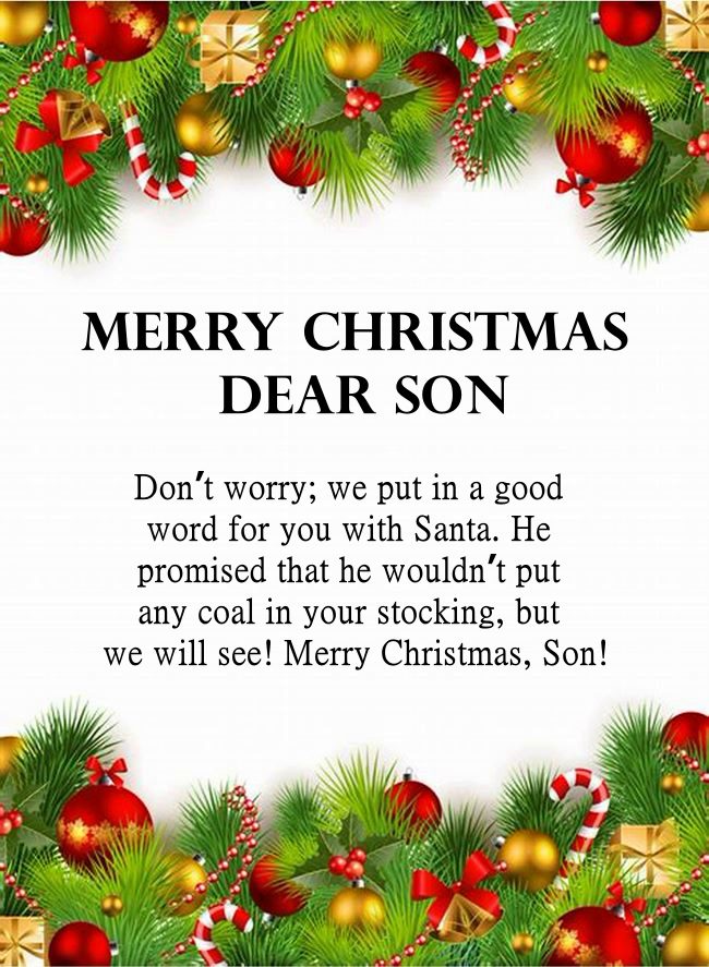 christmas poem for my son