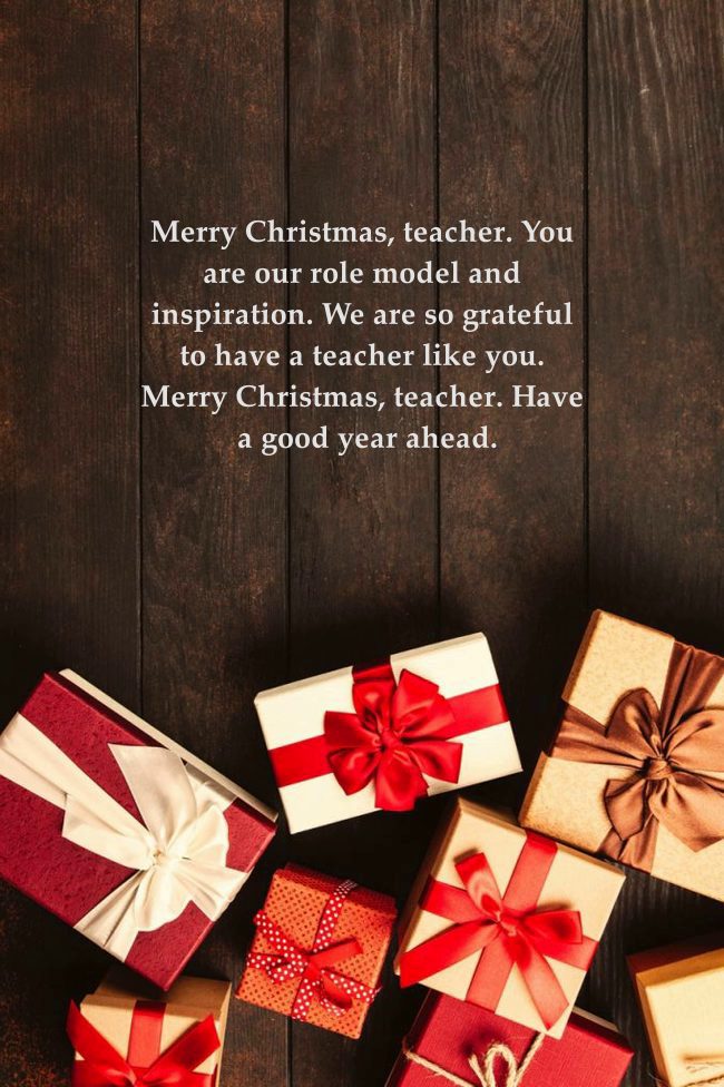 cute christmas wishes for teachers
