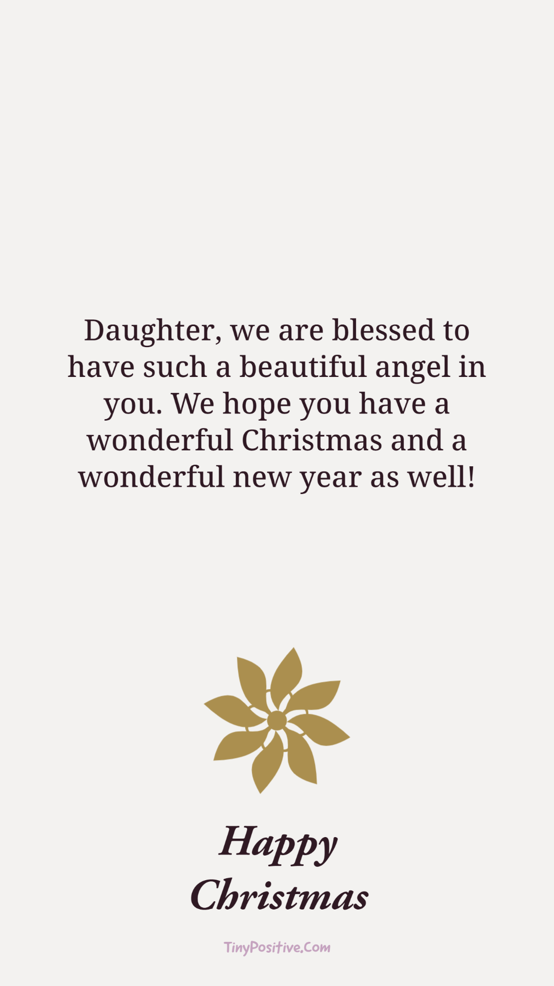 christmas greetings for daughter to show love care