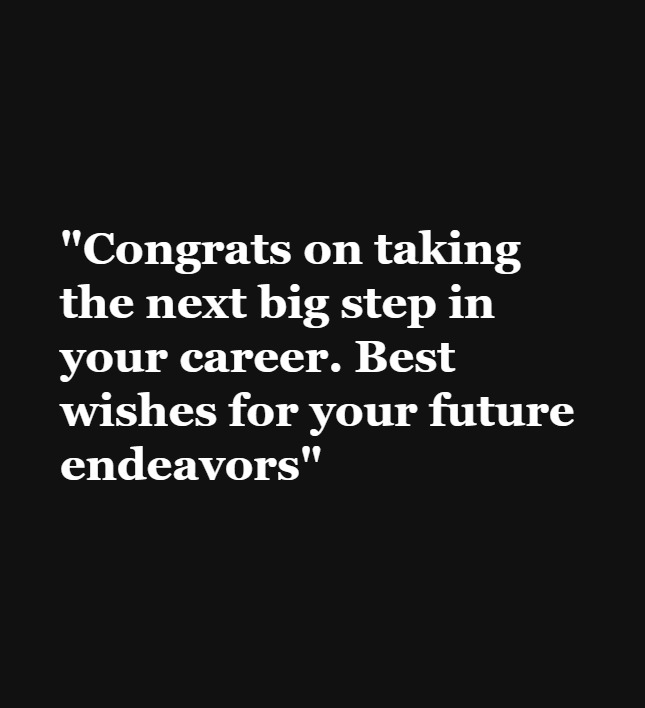 Best wishes for new job first day