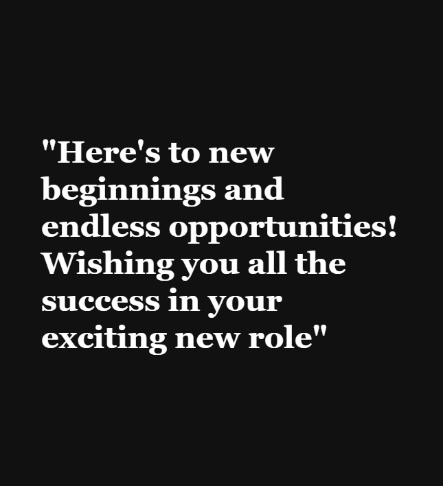 Best wishes for new job to friend