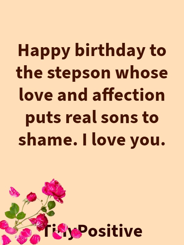 Best Happy Birthday Stepson Status Wishes Quotes