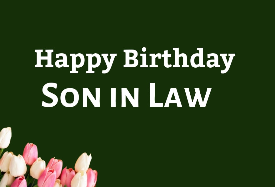 Heart Touching Happy Birthday Son in Law Wishes