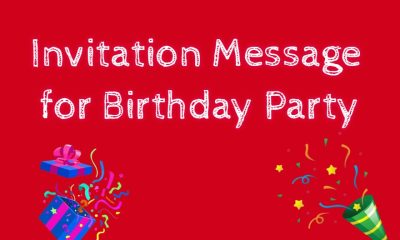 Invitation Message for Birthday Party