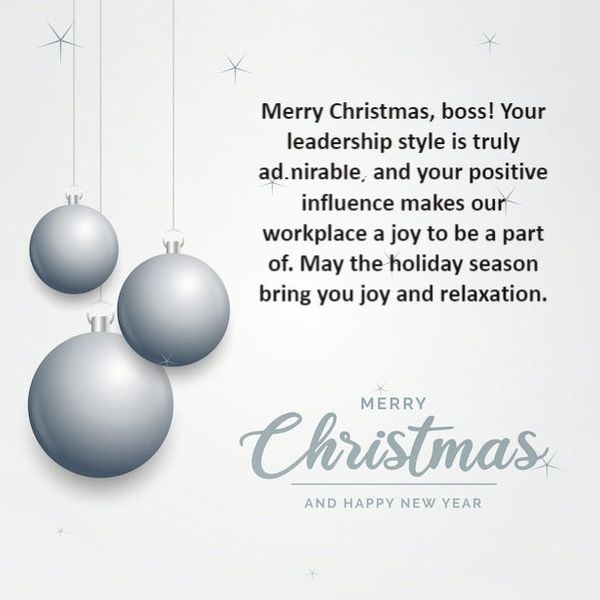 Heartwarming Christmas message