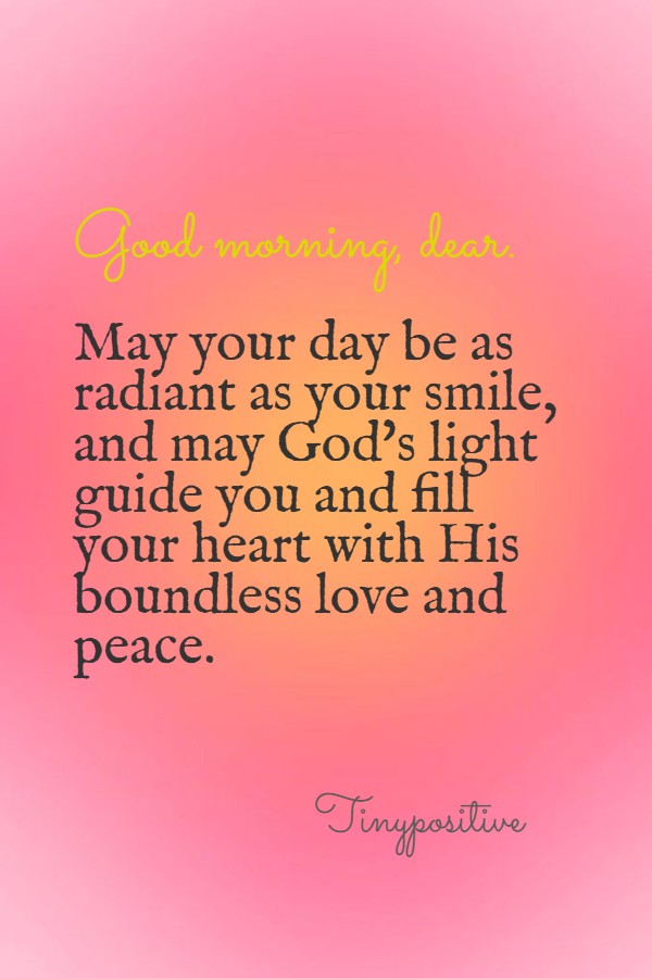 A Morning Prayer for a lovely wife.