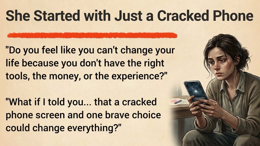 She Started with Just a Cracked Phone Learn English Through Motivation Learn English Through Story Listening Practice